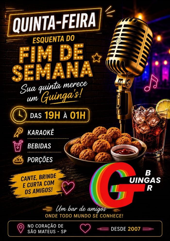 Flyer de quinta-feira: Esquenta do Fim de Semana